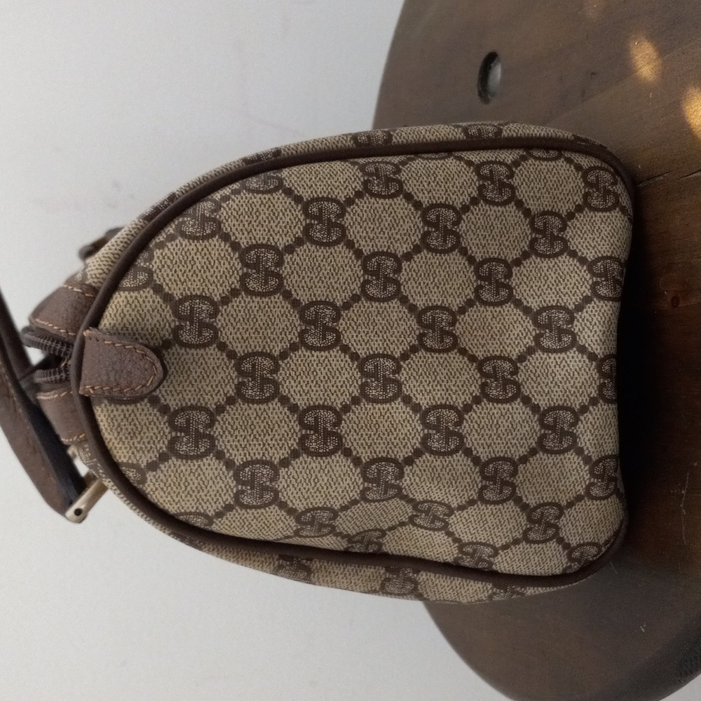 Authentic Vintage Gucci GG Monogram Supreme Sherry Web Ophidia Boston Doctor Bag - Picture 5 of 11